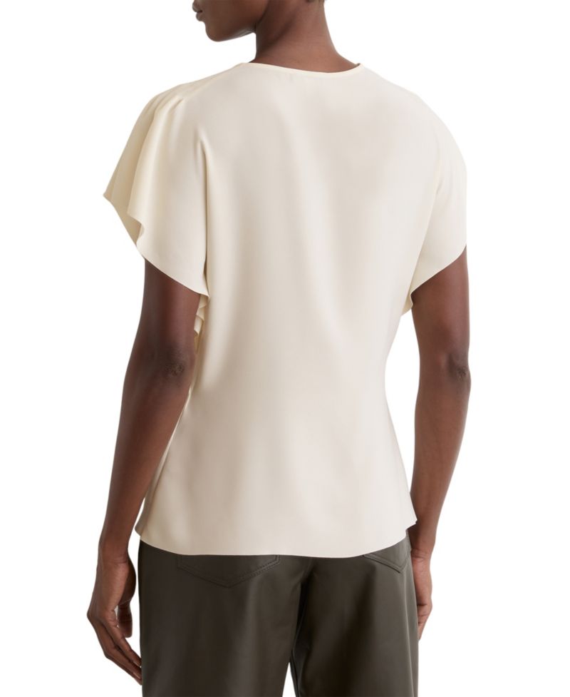 Women's Natalie Asymmetric Drape-Neck Top