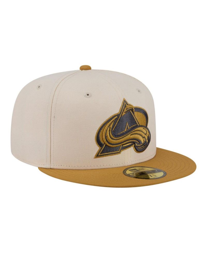 Men's Cream/Tan Colorado Avalanche Colorpack Two-Tone 59FIFTY Fitted Hat