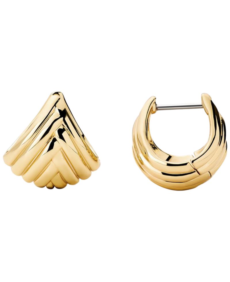 Haven Gold-Plated Huggie Earrings