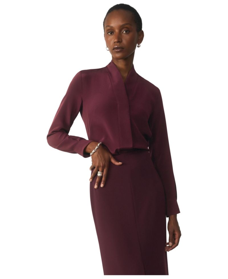Women's Bowery Stretch Silk Blouse