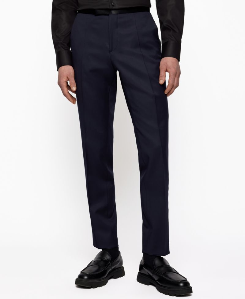 Men's Slim-Fit Tuxedo Trousers