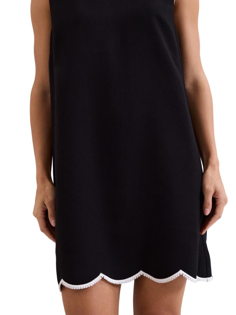 Women's Marta Scalloped Hem Shift Dress