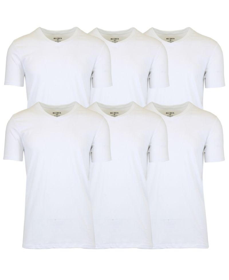 Men's 6-Pack Short Sleeve Stretch T-Shirt