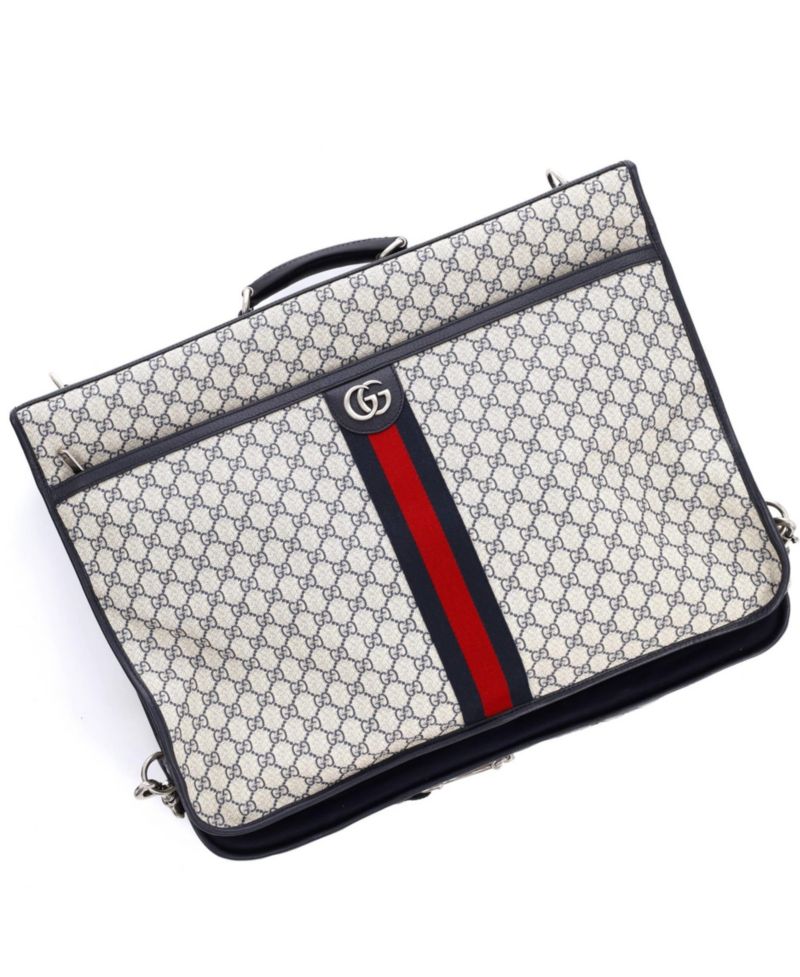 Savoy Web Garment Bag GG Coated Canvas