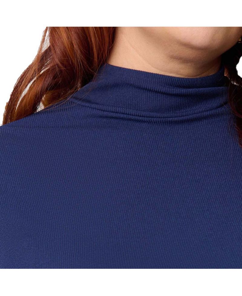 Plus Size 1950s Turtleneck Midi Dress