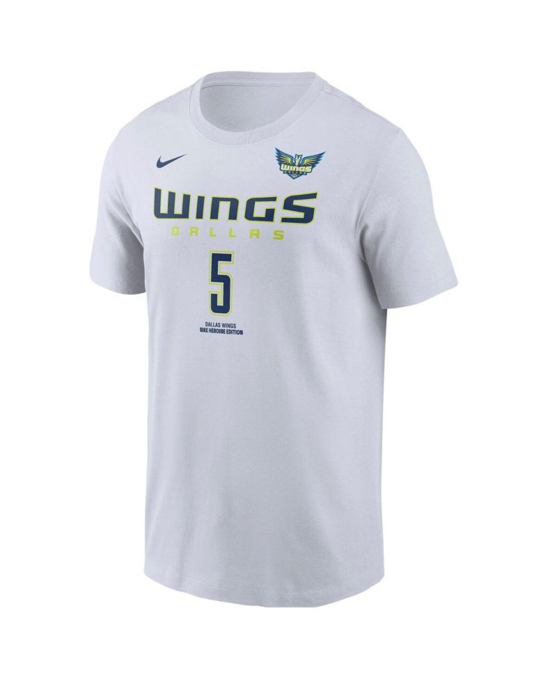 Men's Paige Bueckers White Dallas Wings 2025 WNBA Draft Heroine Edition Name & Number T-Shirt