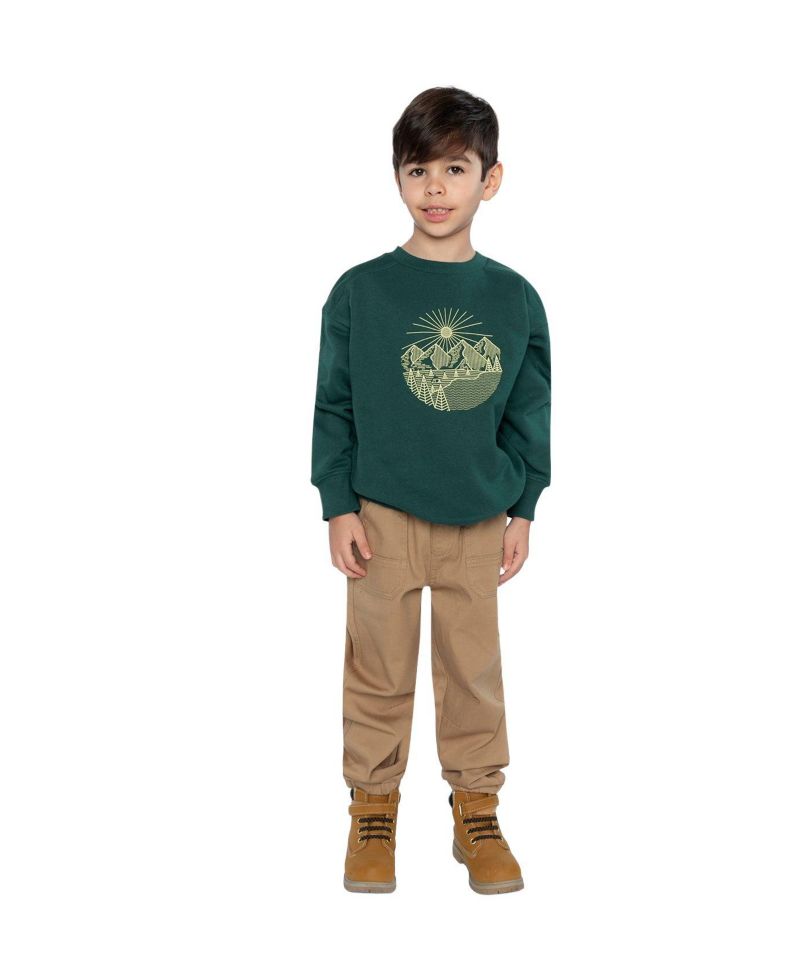 Little and Big Boy (6 - 12) Fleece Sweatshirt Forest