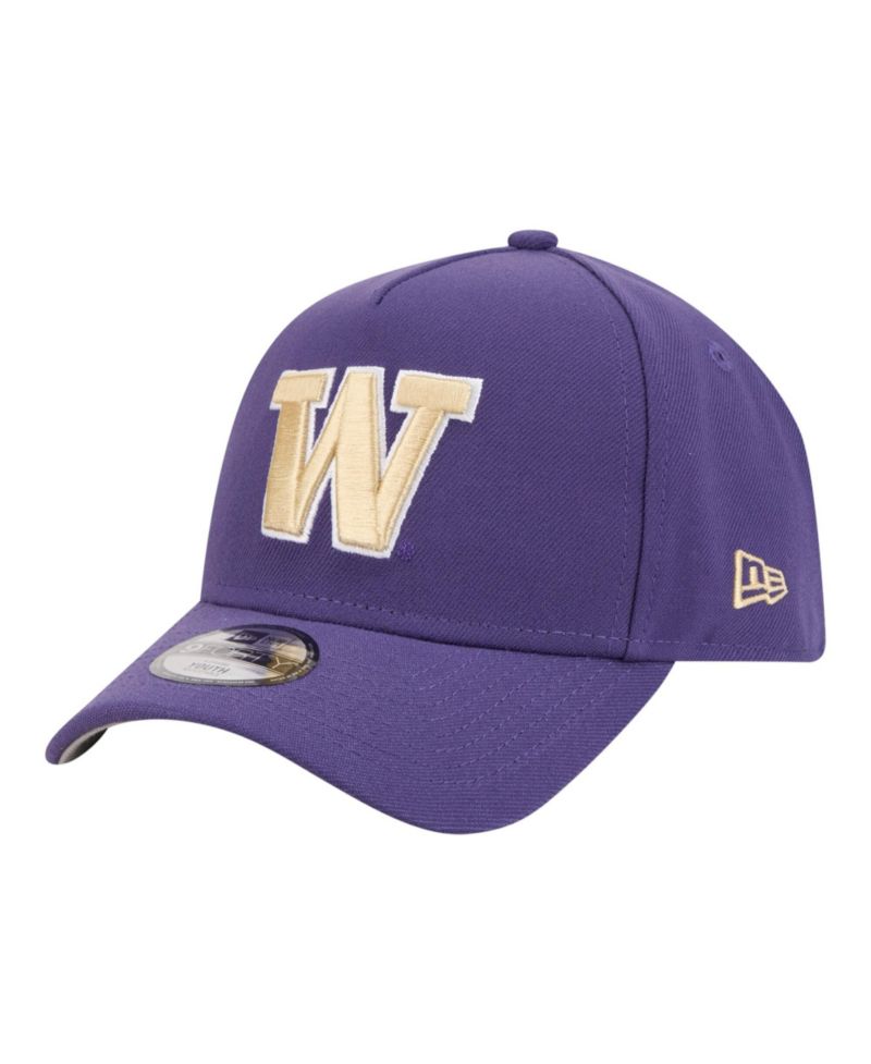 Big Boys and Girls Purple Washington Huskies 9FORTY A-Frame Adjustable Hat