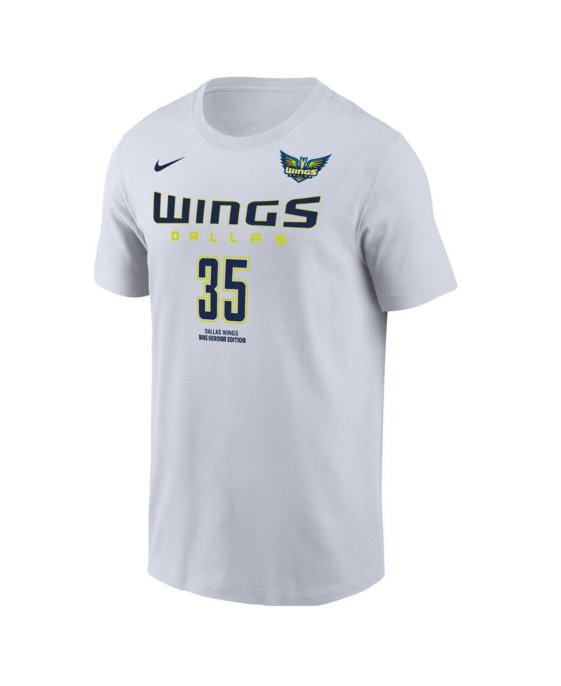 Men's Azzi Fudd White Dallas Wings Name & Number Heroine Edition T-Shirt