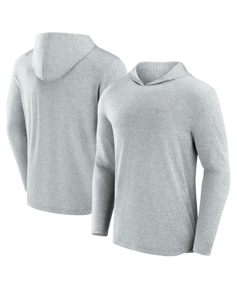 Men's Gray Buffalo Bills Front Office Tech Lightweight Hoodie T-Shirt