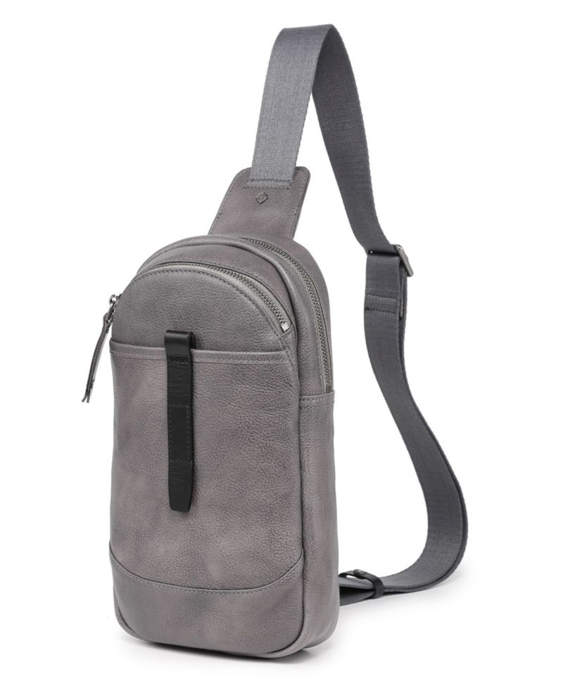 Sun-Wing Leather Sling Bag
