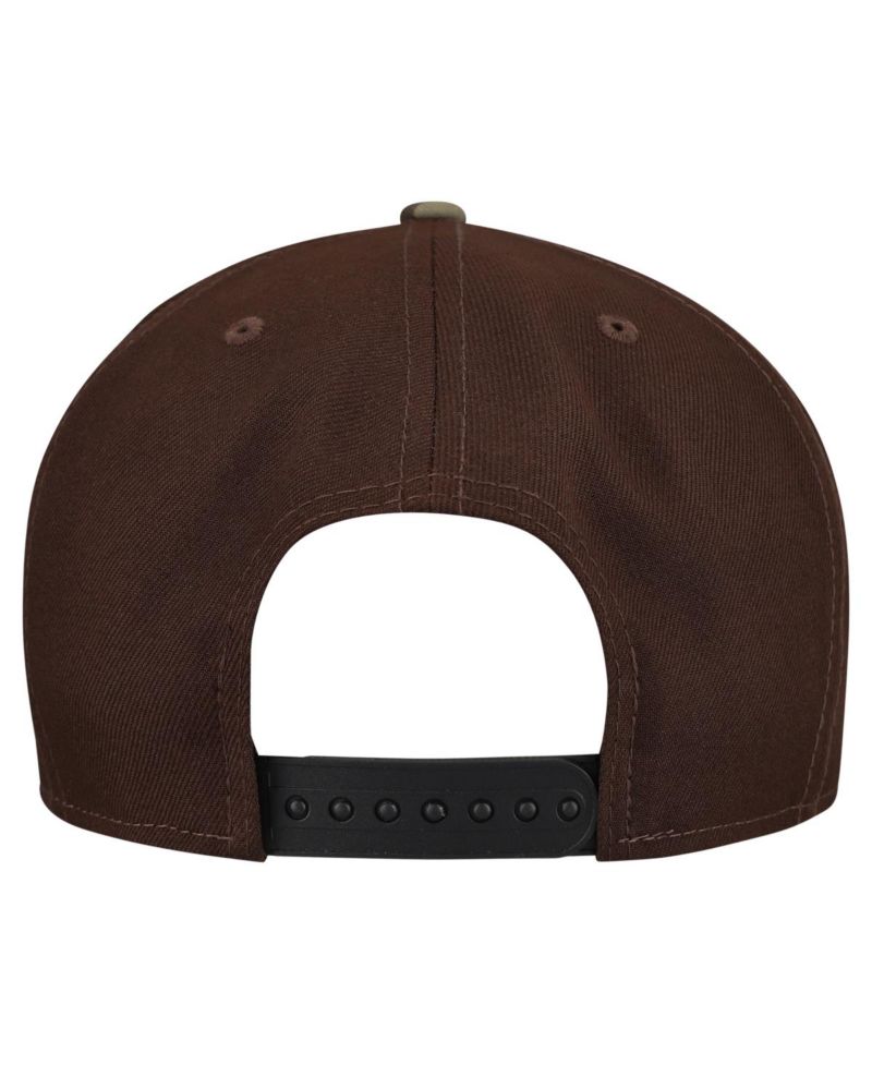 Men's Dark Brown Dallas Cowboys Burnt Wood Camo 9FIFTY Snapback Hat