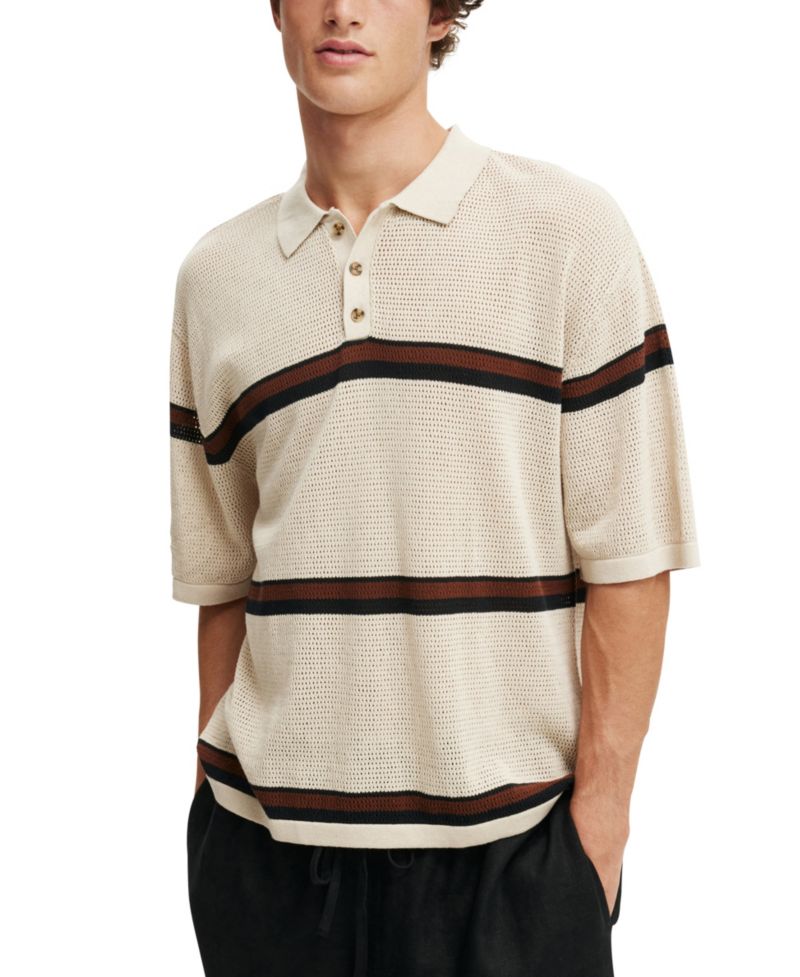 Men's Knitted Polo Shirt