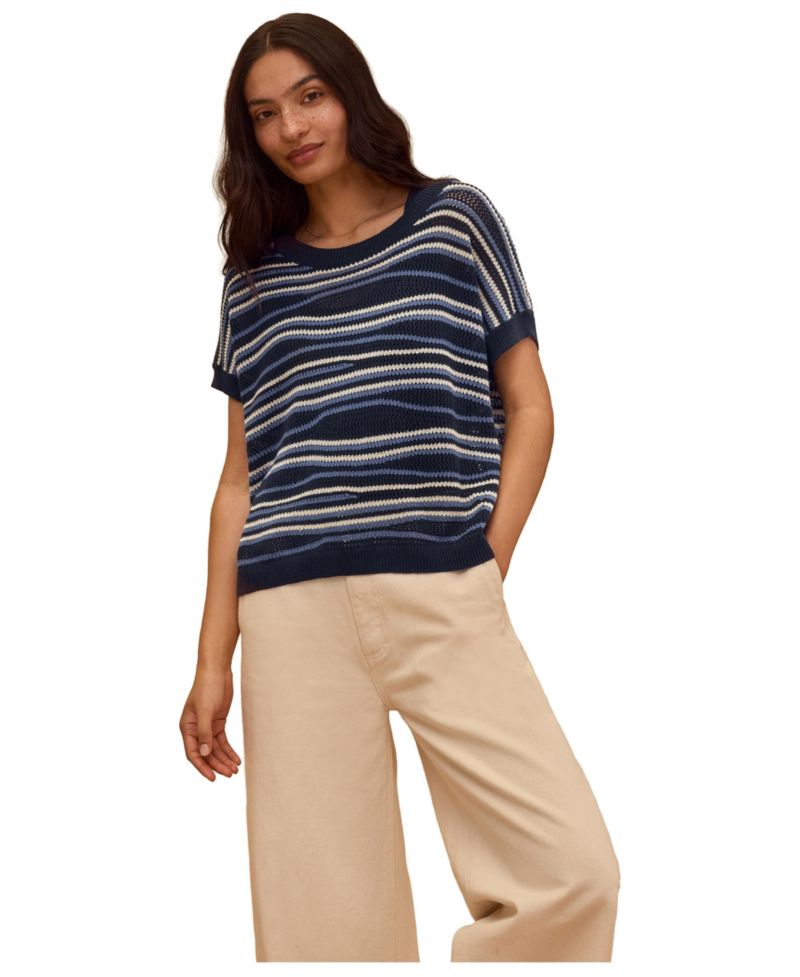 Women's Landscape Stripe Knitted Top