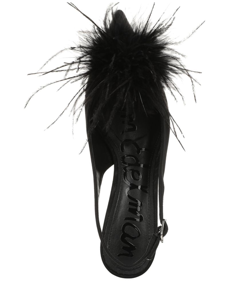 Women's Finch Feather Slingback Pumps