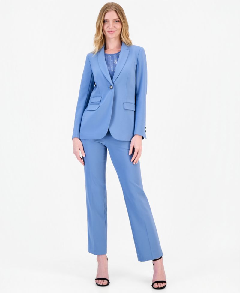 Women's Mid-Rise Straight-Leg Pants