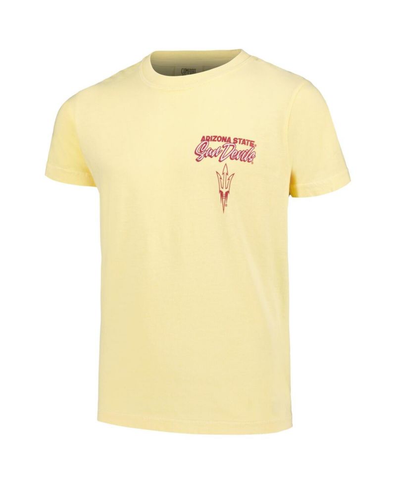 Big Boys and Girls Gold Arizona State Sun Devils Hyperlocal Comfort Colors T-Shirt