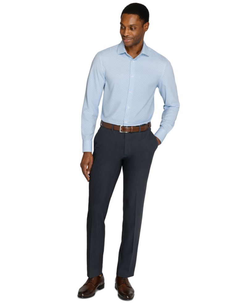 Men's Slim-Fit Performance Stretch Dress Shirt