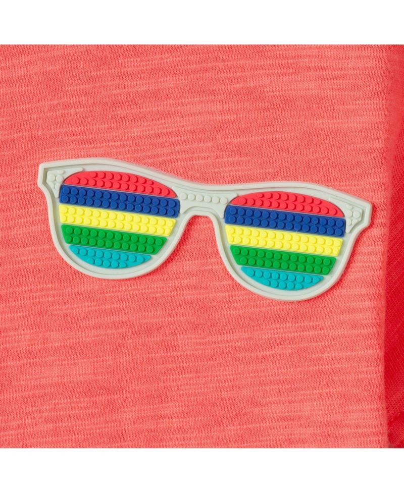 Little Boys Short Sleeve Summer Shades Tee and Quilted Short Set