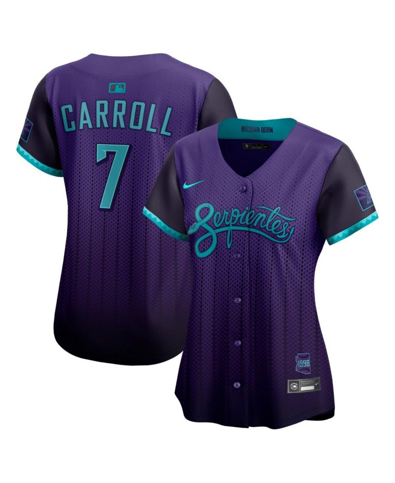 Women's Corbin Carroll Purple Arizona Diamondbacks 2025 City Connect Limited Player Jersey