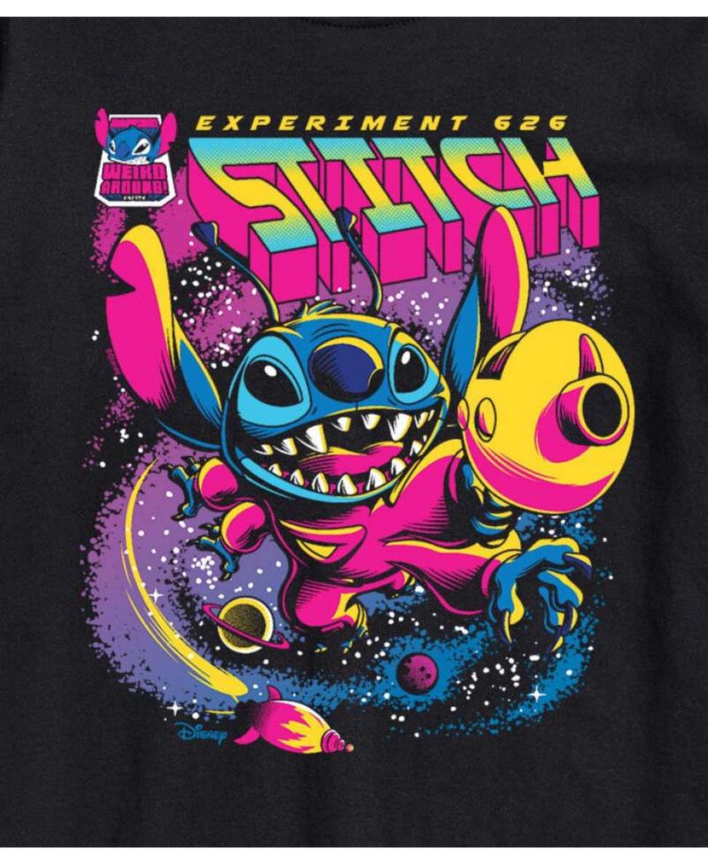 Hybrid Apparel Lilo and Stitch Mens Short Sleeve Tee