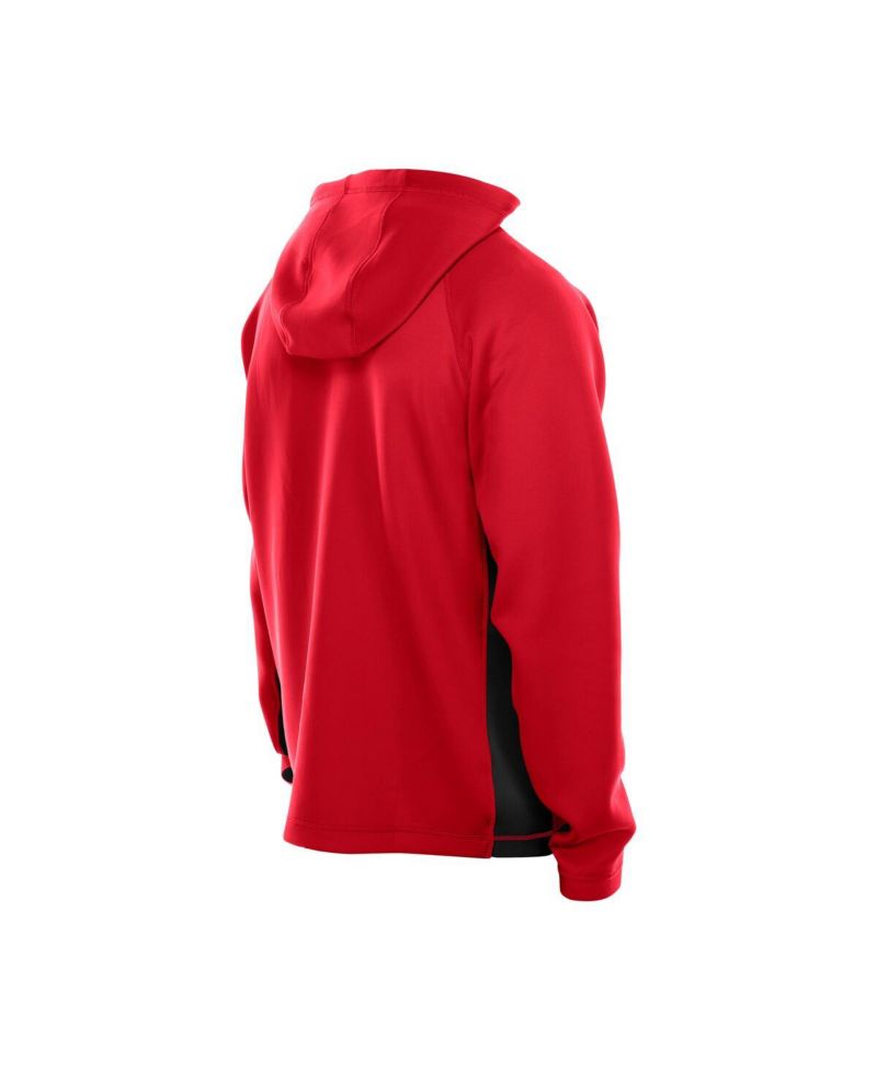 Men's Red Kansas City Chiefs Combine Authentic Raglan Scuba Full-Zip Hoodie