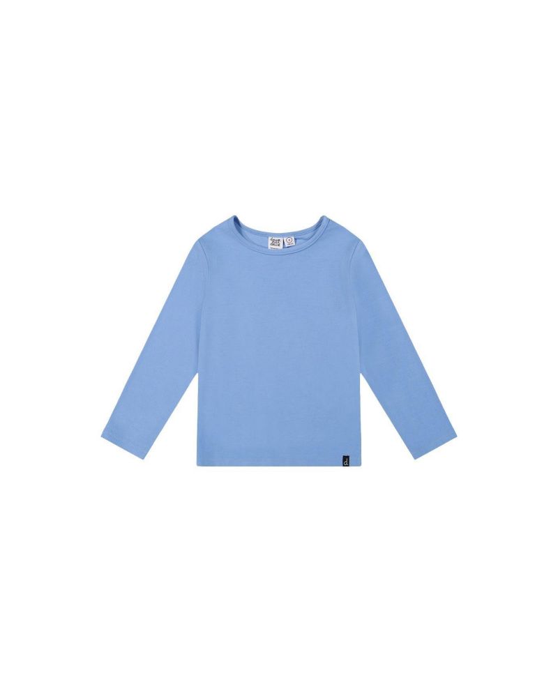 Little and Big Girl 6-14 Brushed Rib Crew Neck Top