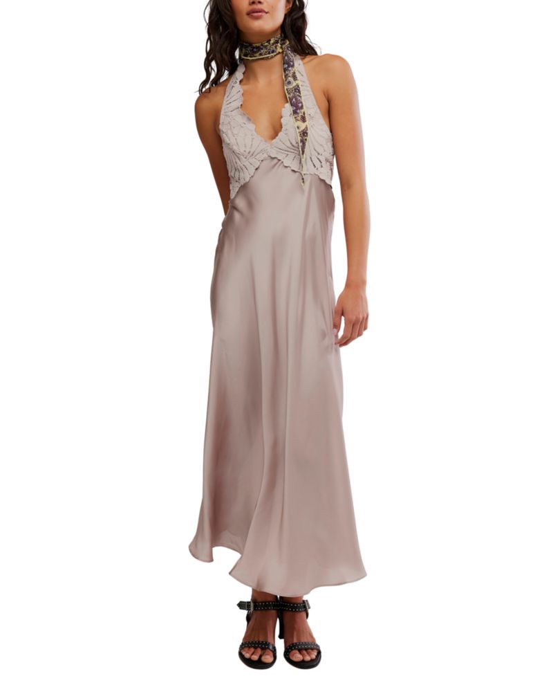 Women's Petal Party V-Neck Midi Dress