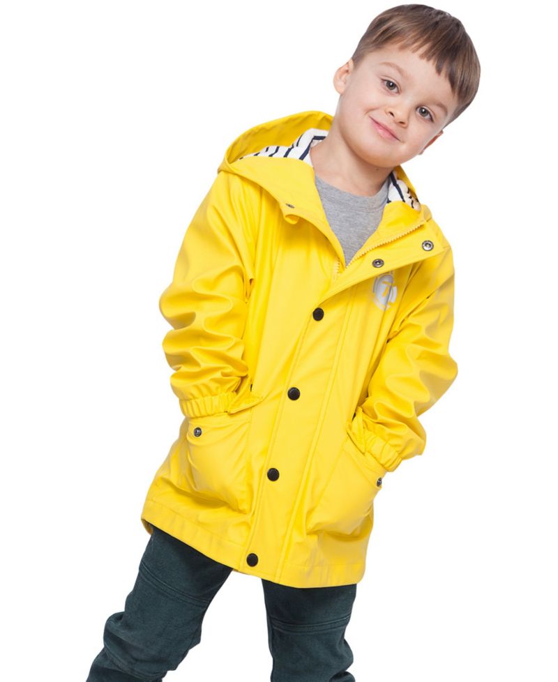 Boys Waterproof Rain Coats Rubberized Jackets
