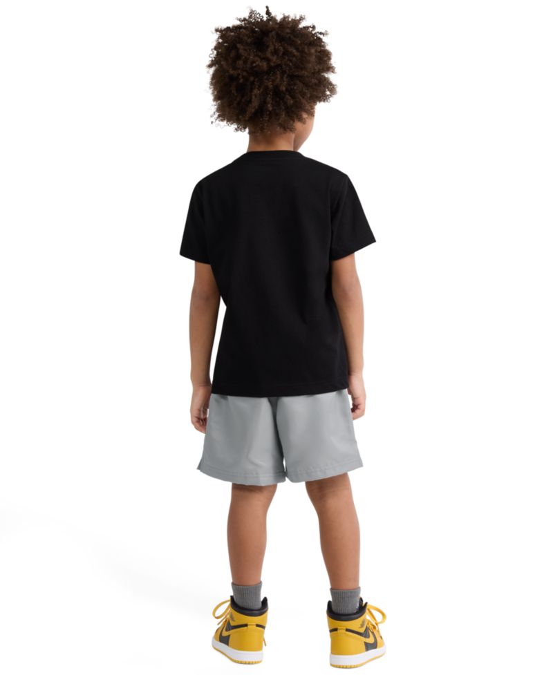 Boys' 2T-7 Dri-FIT Crewneck Jersey T-Shirt and Mesh Shorts, 2-Piece Set