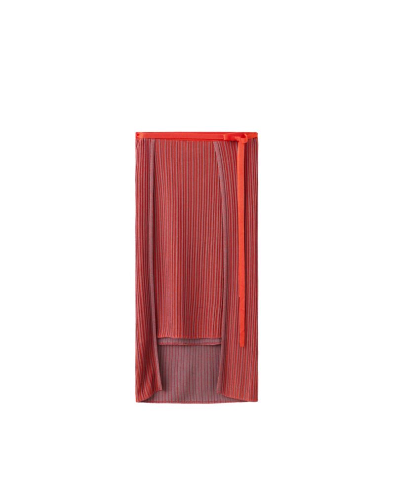 Women's Ribbed Midi Asymmetrical Skirt
