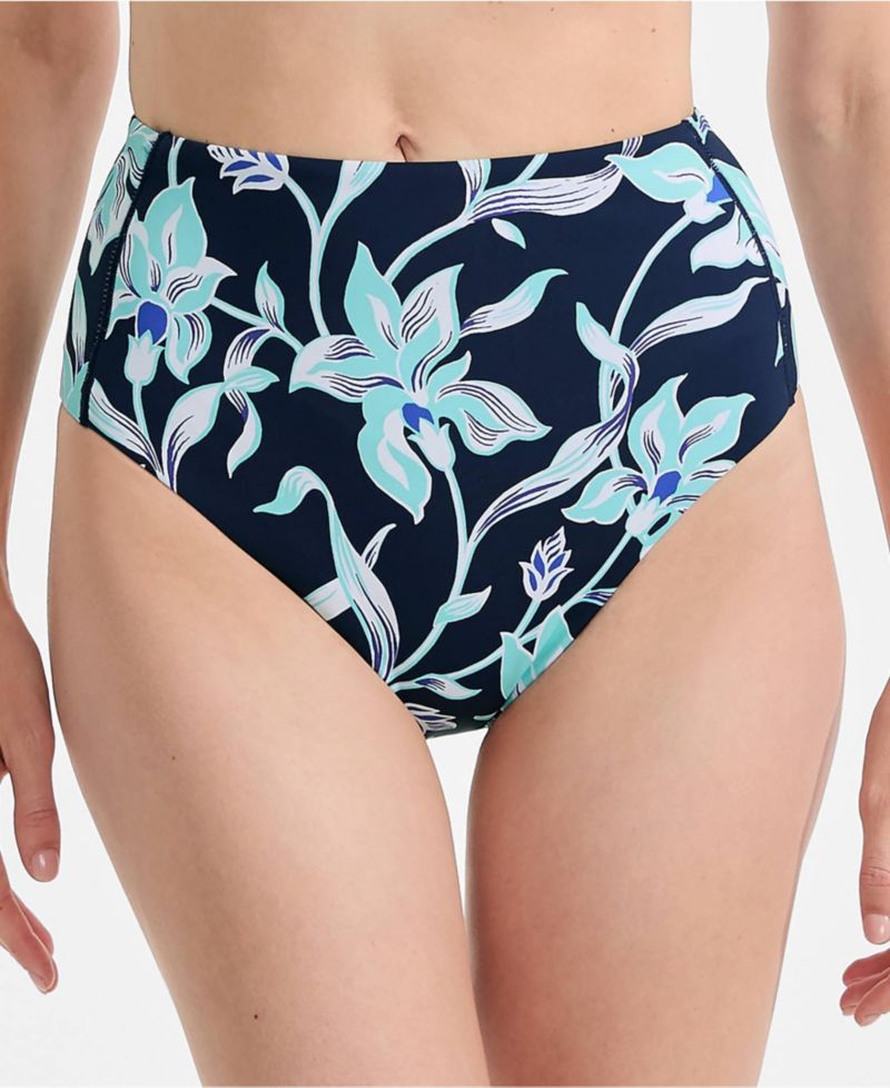 Women's Tugless QuickDry High Waisted High Leg Bikini Bottoms