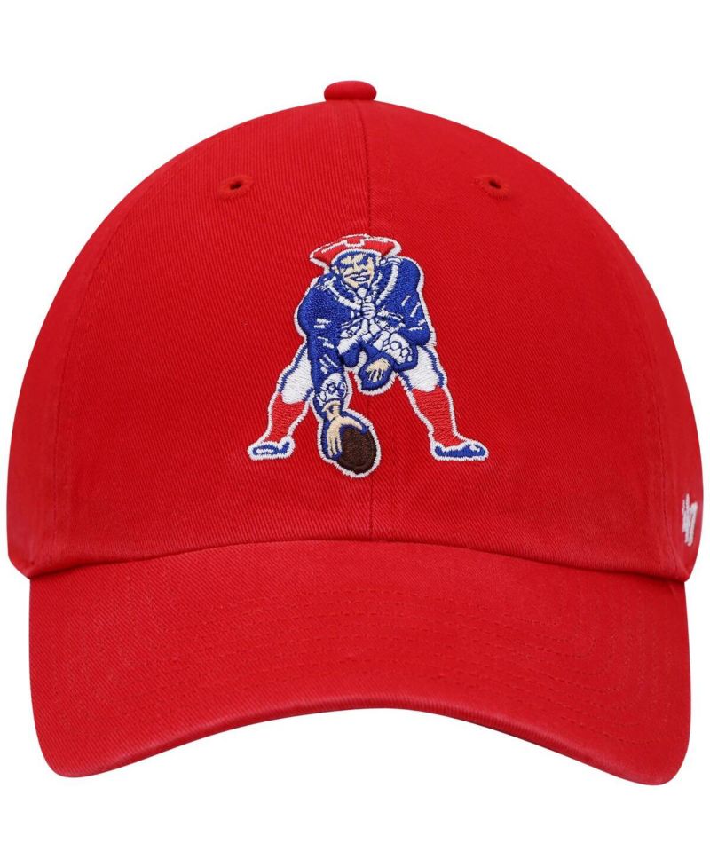Men's '47 Red New England Patriots Clean Up Legacy Adjustable Hat
