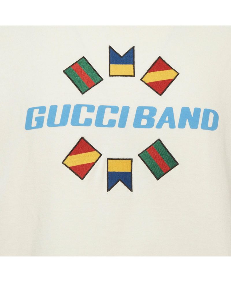 Women's Band Print Cotton T-Shirt