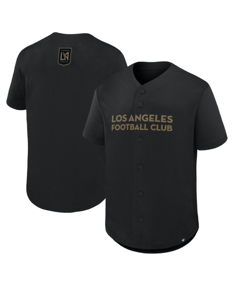 Men's Black LAFC Maximum Intensity Button-Up Jersey