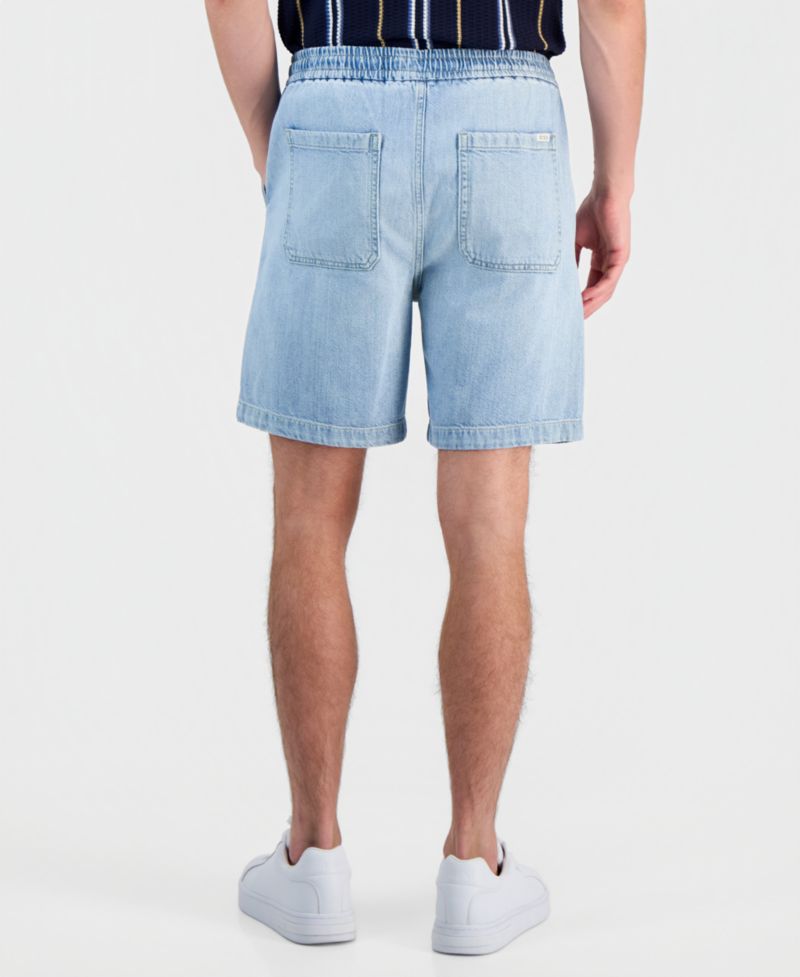 Men's Carson Cotton-Blend Drawcord 8" Shorts