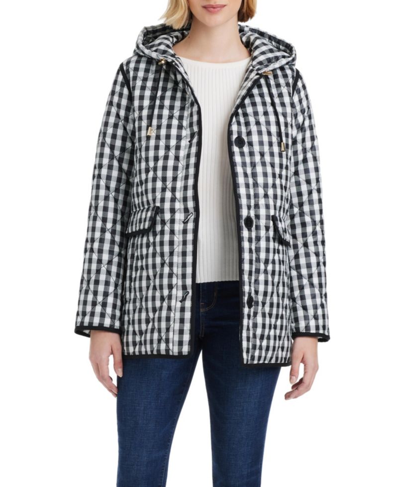 Women's Diamond Quilted A-line Jacket