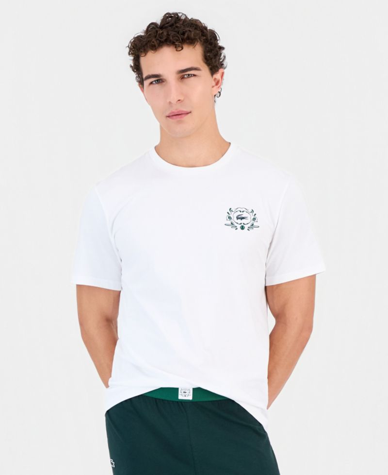 Men's Short-Sleeve Crewneck T-Shirt and Pajama Pants, 2-Piece Set