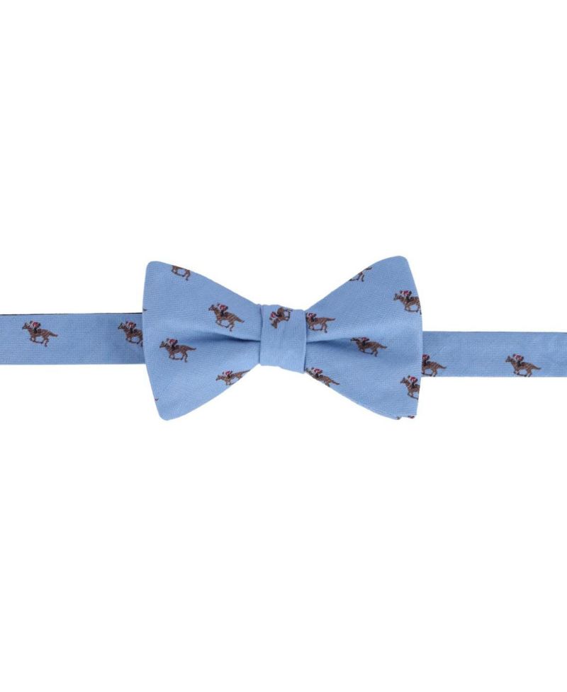 Men's Down The Stretch Racehorse Linen Blend Bow Tie