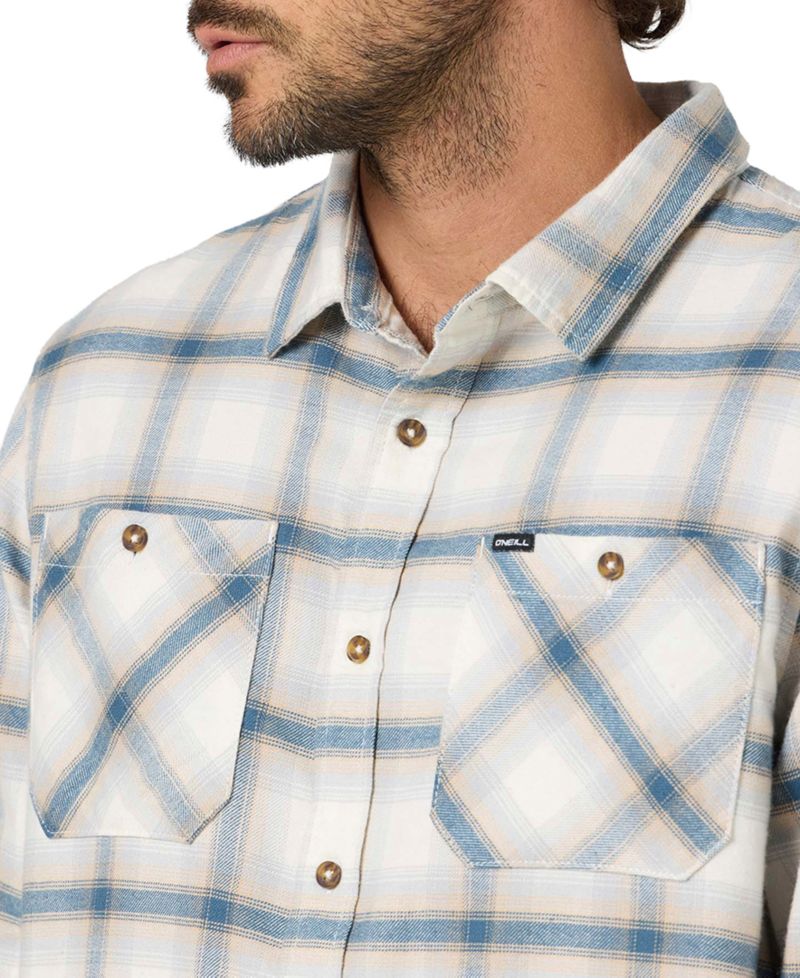 Men's Coastline Flannel Long-Sleeve Button-Up Shirt