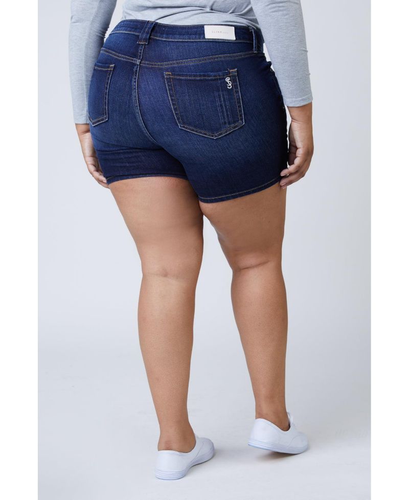 Plus Size Denim Shorts in 5.5" inseam - Sasa