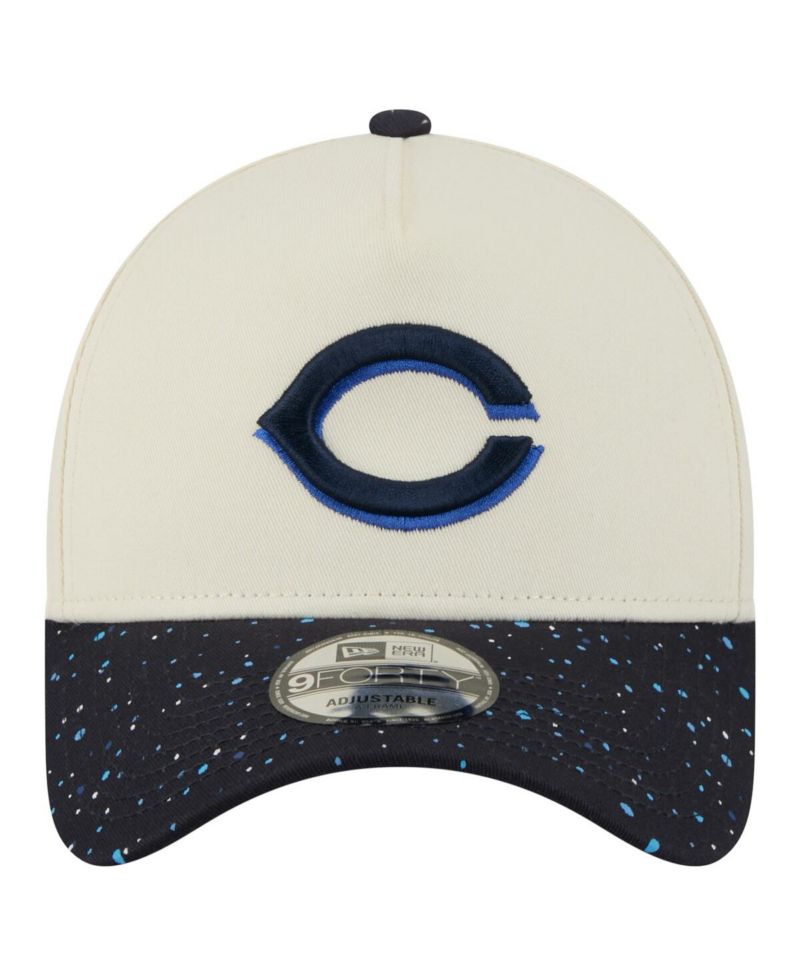 Men's Cream Cincinnati Reds Speckle A-Frame 9FORTY Adjustable Hat