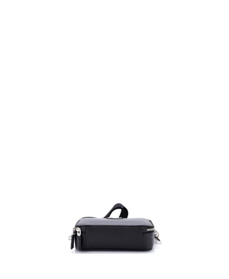 Mini Brique Camera Crossbody Bag Saffiano Leather