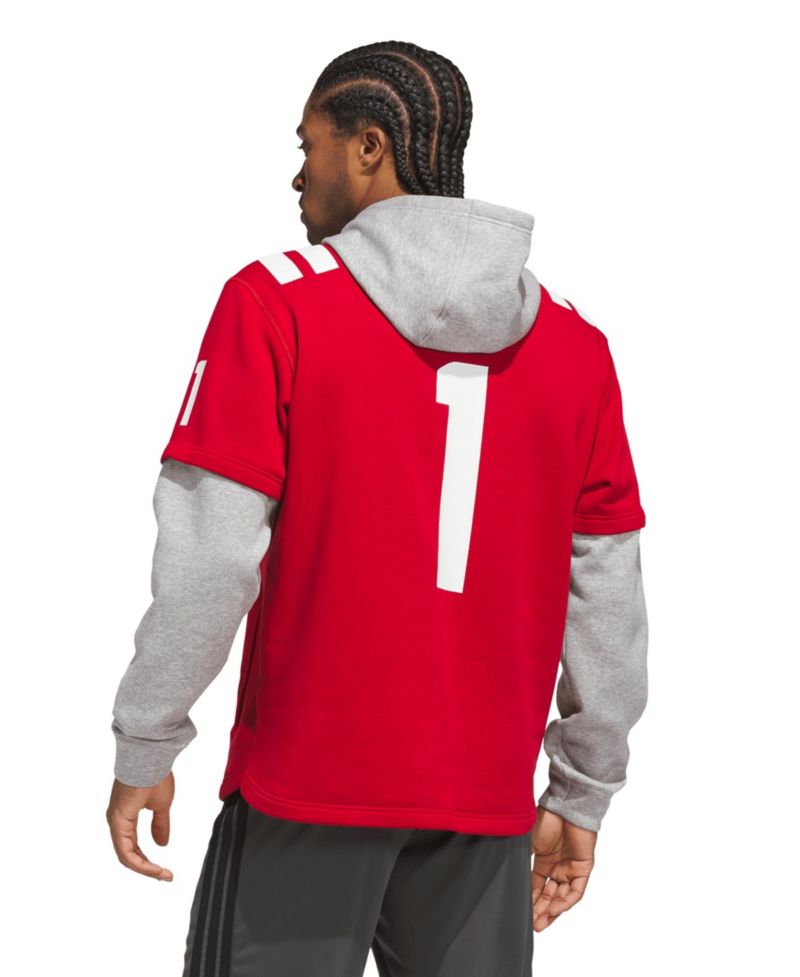 Men's 1 Scarlet Nebraska Huskers Home Hoodie
