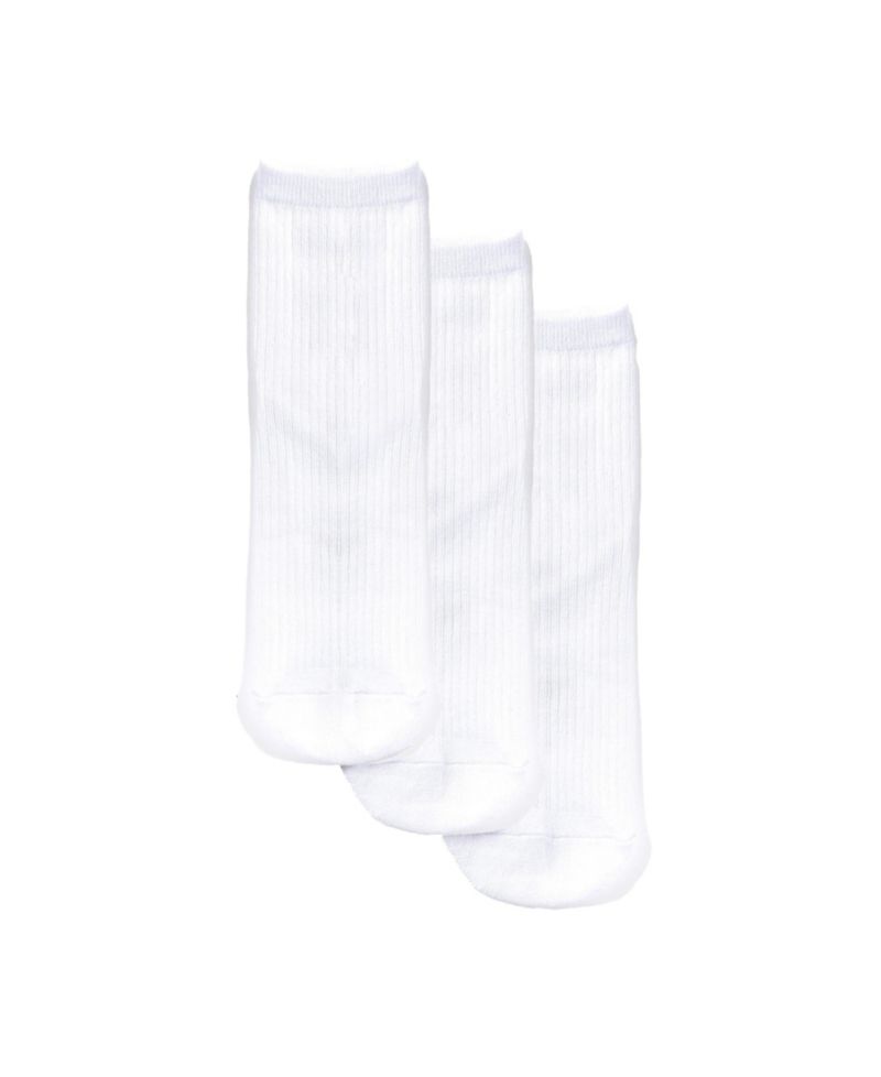 Women's Ribbed Ankle Socks, 3-Pack