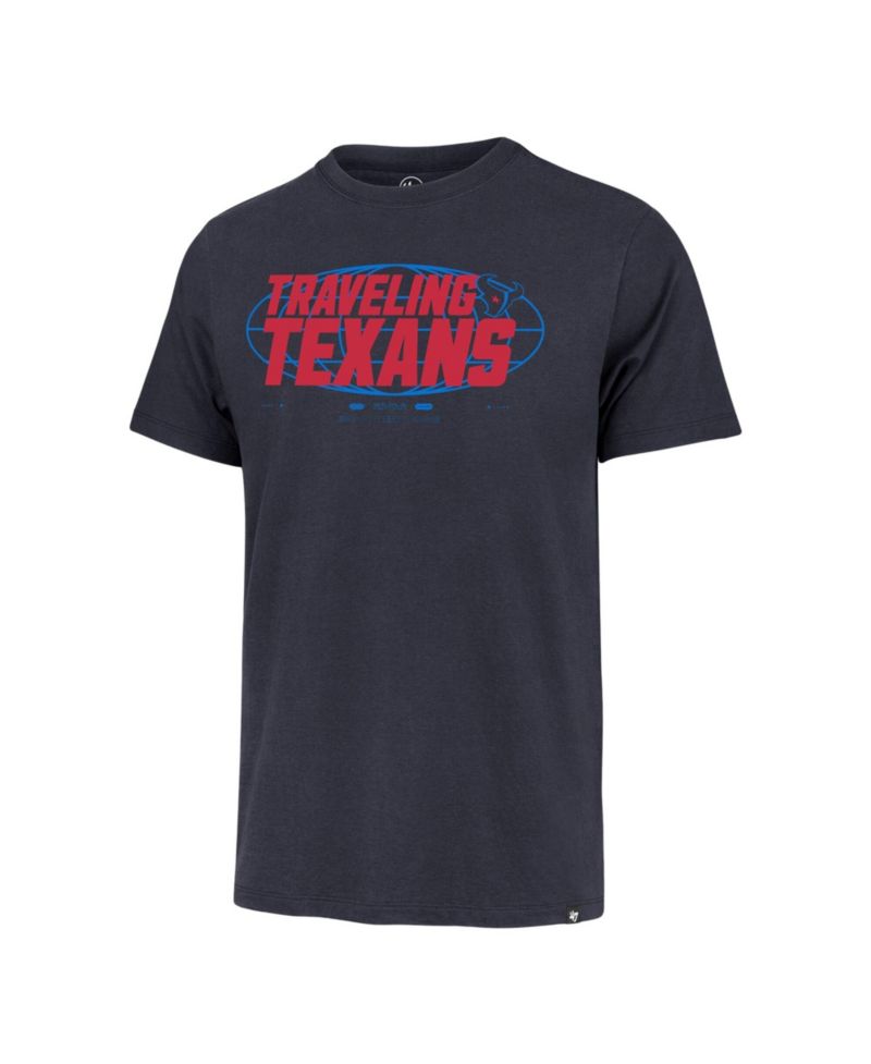 Men's Navy Houston Texans Traveling Texans Franklin T-Shirt