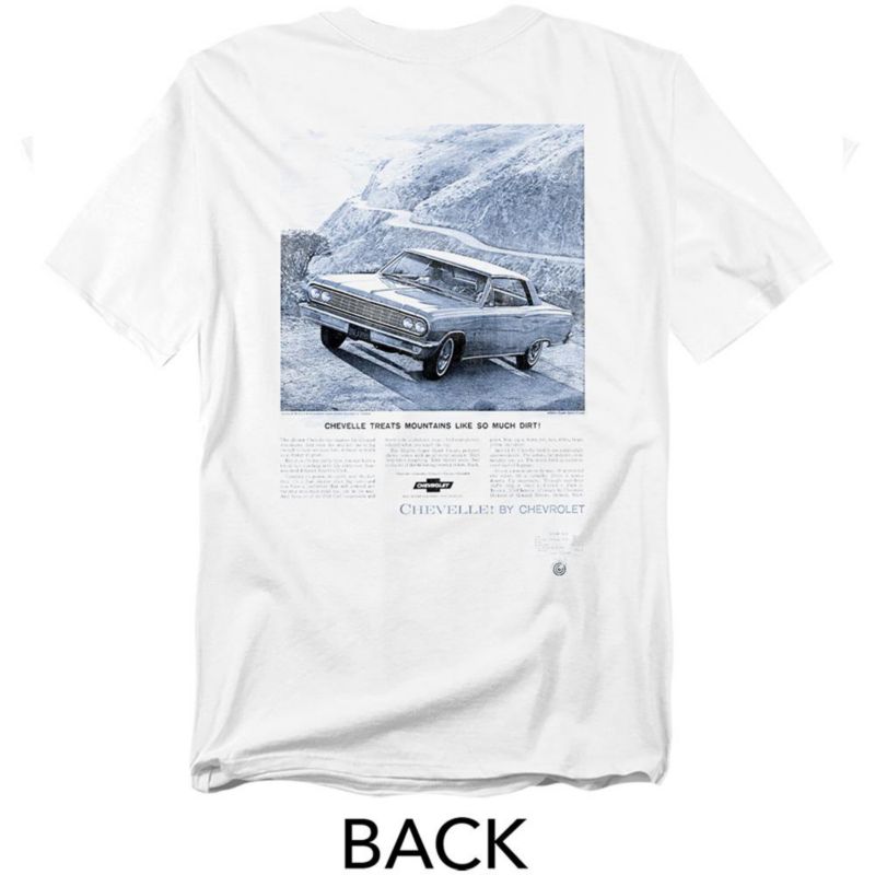 Men's Chevrolet Chevelle Mountain Ad Front Back T-Shirt