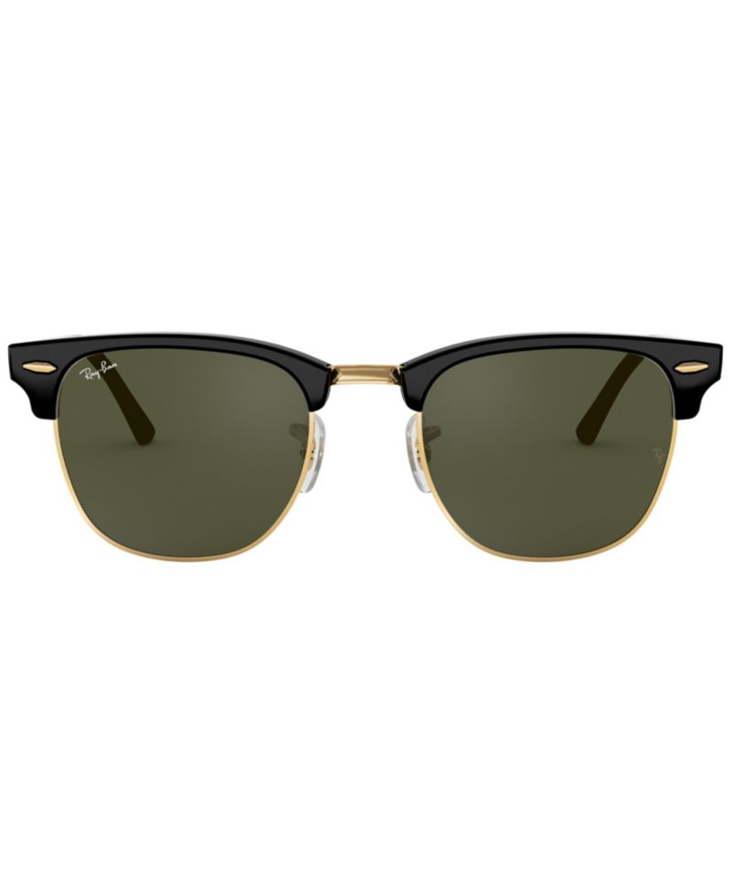 Unisex Low Bridge Fit Sunglasses, RB3016F CLUBMASTER CLASSIC 55