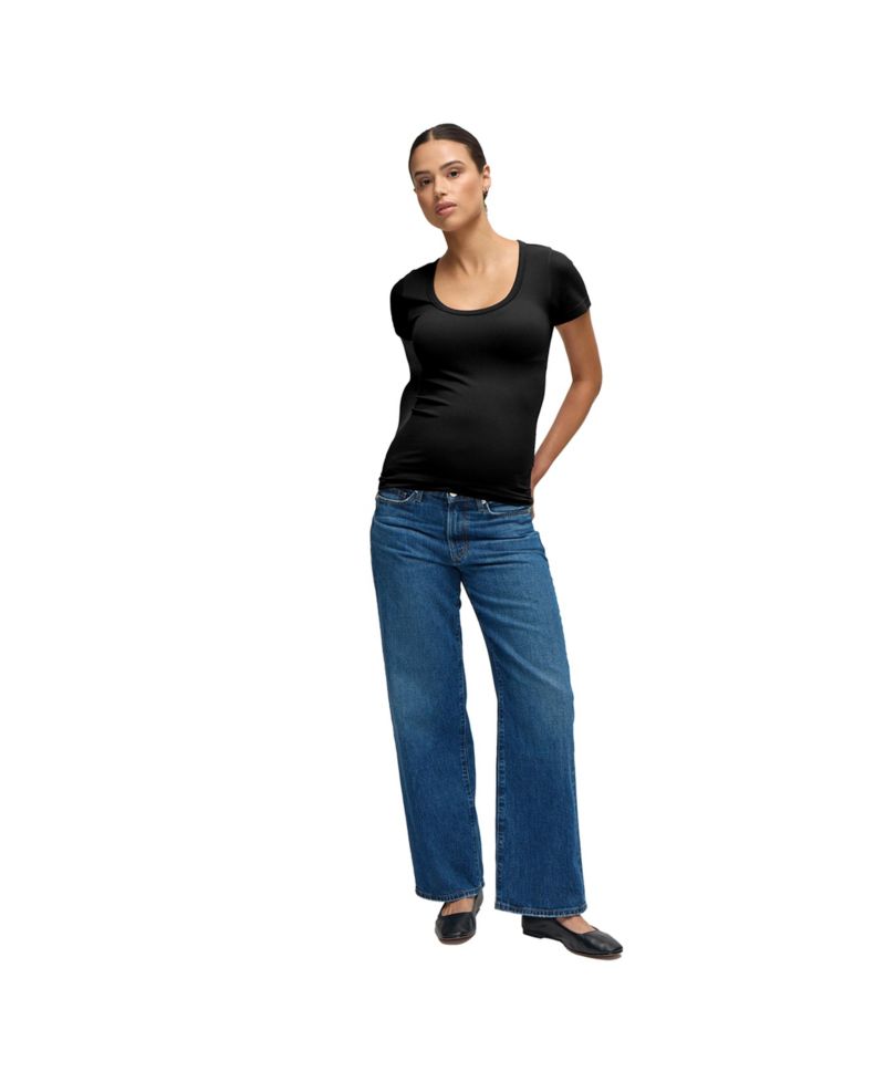 Maternity Ingrid + Isabel Seamless Rib Short Sleeve Crew Tee