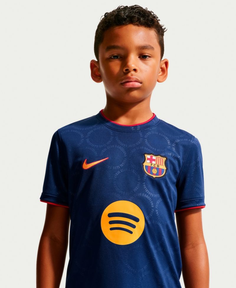 Big Boys and Girls Royal Barcelona 2026/27 Dri-FIT Pre-Match Top